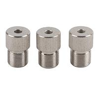 Baxnore Adaptador 3pcs Drill Bast Drow, adaptador de taladro de acero al carbono, manga de chuck, broca de perforación de agujeros, adaptador de broca de madera