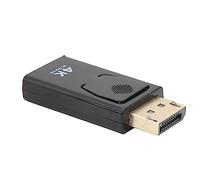 Baxnore Adaptador de Interfaz Multimedia 4K DisplayPort a HD Convertidor de Monitor de Video unidireccional Compacto para computadora portátil de Escritorio con Cuerpo ABS Alta DIS