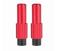 Baxnore Ajustador de freno de bicicleta Aleación de aluminio CNC mecanizado Cable de cambio de marchas Conector Regulador de línea Tapa de carcasa para bicicleta de carretera de mo (Roja)