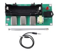 Baxnore Am 3 Canales 1MHZ 3MHZ 5MHZ Placa de modulación de amplitud con Cable de Audio Alimentado por batería para Pruebas de Receptor Experimentación PCB Compacto 10x5 mm