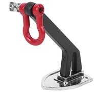 Baxnore Ancla de cabrestante RC de alta resistencia, herramienta de decoración de estacas de metal para vehículos todoterreno, compatible con modelos Axial SCX10 D90 HPI Traxxas (Negro)