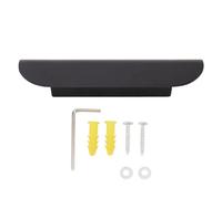 Baxnore Aplique de pared LED Lámpara de pared de aluminio moderna 3000 K Luz cálida Apliques de montaje en pared para interiores Exteriores Salas de estar Garajes Patios Negro 11.8