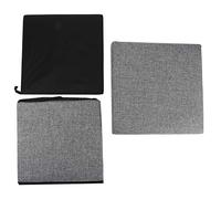 Baxnore Banco otomano de Almacenamiento Plegable, reposapiés Multifuncional con Funda extraíble para Sala de Estar, Dormitorio, Oficina, decoración del hogar, Tela de Lino de Algod (l)
