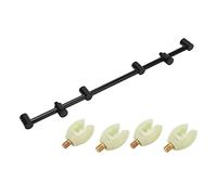 Baxnore Barras de zumbido de pesca de carpas Cabeza de aluminio luminoso de aluminio Coda de pesca Barra de zumbido con diseño de hilos universales para pesca al aire en ríos Océa (Soporte de 45 cm