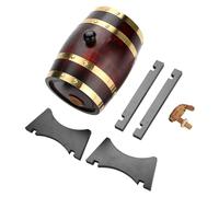Baxnore Barril de almacenamiento de estilo vintage para whisky de madera de roble hecho a mano para vino, brandy, ron, tequila, envejecimiento, 1,5 l, 3 l, 5 l, 10 l, opciones de c (1. Vinagre)