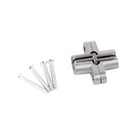 Baxnore Bisagras invisibles para gabinetes de 180 grados Bisagras ocultas cruzadas de aleación de zinc Bisagras ocultas resistentes a la corrosión para gabinetes de cocina Puertas (43,7 mm)