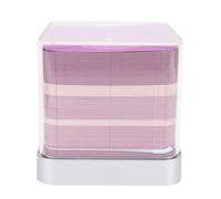 Baxnore Bloc de notas con ramo de rosas 3D Calendario 2026 Bloc de notas artístico con luz LED, regalo único y pensado para la oficina, el hogar y el cumpleaños (Púrpura)