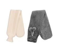 Baxnore Bolsa de agua caliente de goma con cubierta de lujos, calentador de manos duradero para el dolor en el cuerpo de invierno, botella térmica para la cama de cuello comodidad (Negro y negro)