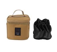 Baxnore Bolsa Organizador de jarras condimentado, Caja de Transporte portátil de Tela Oxford 900 D con divisores extraíbles para Acampar BBQ, 16x16x14 cm 180g (Caqui)