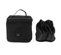 Baxnore Bolsa Organizador de jarras condimentado, Caja de Transporte portátil de Tela Oxford 900 D con divisores extraíbles para Acampar BBQ, 16x16x14 cm 180g (Negro)
