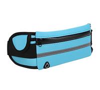 Baxnore Bolso de cinturón Deportivo de Tela de Buceo de, Bolsa de Cintura de Gran Capacidad, Paquetes de Cintura para el Entrenamiento para Hacer Ejercicio (Azul)