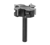 Baxnore Broca para fresadora de superficies de tablero de alerón de carburo, vástago de 8 mm, broca para cepilladora de madera de 4 flautas para aplanamiento de losas y bancos de t