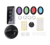 Baxnore Buscador de Llaves Rango de Trabajo de 100 pies 1 transmisor 4 receptores Localizador de Llaves inalámbrico con luz LED para teléfono Bolso Equipaje para Mascotas