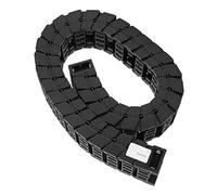 Baxnore Cadena de arrastre de cable serie silenciosa Línea de remolque de puente portador de alambre de nailon de alta velocidad para máquina CNC Máquina de grabado Protección de c (S25*25 Longitud