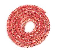 Baxnore Cadena de eslabones de lentejuelas de colores, 3.3 ft, suministros para manualidades de costura, accesorios de ropa, decoración del hogar, bolsas de ropa, morado, rojo, ama (Roja 1 metro)