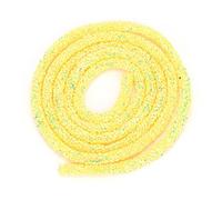 Baxnore Cadena de eslabones de lentejuelas de colores, 3.3 ft, suministros para manualidades de costura, accesorios de ropa, decoración del hogar, bolsas de ropa, morado, rojo, ama (Amarilla 1 metro)