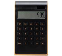 Baxnore Calculadora portátil de 10 dígitos con batería Solar de Doble Potencia, calculadora de Escritorio ultradelgada para Oficina financiera, hogar, Negocios, con Teclado Ancho, (Negro)