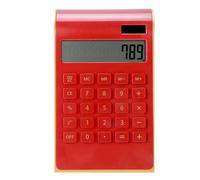 Baxnore Calculadora portátil de 10 dígitos con batería Solar de Doble Potencia, calculadora de Escritorio ultradelgada para Oficina financiera, hogar, Negocios, con Teclado Ancho, (Día)