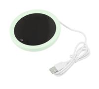 Baxnore Calentador de Taza de café USB Placa calefactora eléctrica con Pantalla Digital Control de Temperatura de 55 ℃ Interruptor de Gravedad Diseño portátil ultradelgado para Uso (Verde)