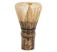 Baxnore Cepillo batidor de té Matcha de estilo japonés, herramienta tradicional de ceremonia del té para hacer té Matcha en polvo grueso o fino con 100 o 120 puntas, natural, segur (Z ayudo a 120