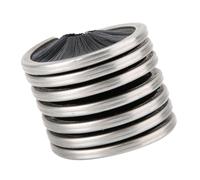 Baxnore Cepillo de limpieza profesional para cuerda de escalada en roca, herramienta de fregado de cable de nailon de acero inoxidable resistente para montañismo al aire, rescate