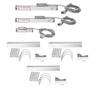 Baxnore Codificador lineal Lectura de escala lineal DRO Herramienta de medición manual de aleación de aluminio de alta precisión para máquinas herramientas JCS900 2AE 3AE Pantalla (Carrera 0-50 mm