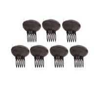 Baxnore Cojín para la cabeza de pelo hinchado, almohadilla invisible para el cabello, clip para aumentar el volumen del cabello para mujeres y niñas, 7 piezas de esponja de nailon