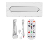 Baxnore Concentrador de ventilador ARGB PWM, 1 a 10 puertos, alimentado por, 5V, 3 pines, divisor de ventilador con cubierta para PC con Base para carcasas de ordenador de escrito (Blanca)