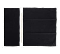 Baxnore Conjunto de Cobertura de reemplazo de la Silla del Director, Tela de Respaldo de Lienzo, Accesorio Universal de Doble tamaño, Accesorios de Suministro de Muebles de películ (Negro)