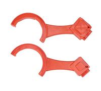 Baxnore Conjunto de llave de accesorios de alcantarillado de 2 piezas, herramienta universal de llave de abdominales para tapas de alcantarillado para vehículos recreativos de 3 "4