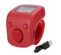 Baxnore Contador de Cuentas Digitales, Forma de Anillo Manual, Mini Herramienta de conteo de Cantos para meditación Budista, plástico, 8 x 3 x 1,5 cm (Rojo auspicioso)
