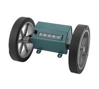 Baxnore Contador rodante digital de 5 dígitos, verde, herramienta de medición de longitud de alta precisión para tejido, película plástica, cuero, acero inoxidable, construcción de