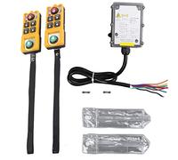 Baxnore Control Remoto de grúa Controlador de polipasto Interruptor de 2 Llaves Transmisor de Carcasa ABS para grúas Puente Grúas pórtico Polipastos de Cadena Equipos de construcci (CA 380V)