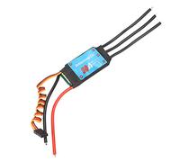 Baxnore Controlador de velocidad electrónico ESC sin escobillas Grado profesional Potencia unidireccional Alto rendimiento RC Barco Hélice subacuática Motor Control de velocidad 20 (50A)