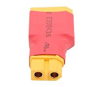 Baxnore Convertidor Adaptador XT90 Macho a XT60 Hembra, sin Cable, Material de Cobre Duradero, diseño Compacto para Aviones RC, Coches, Barcos, plástico Rojo
