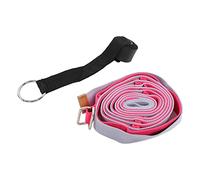 Baxnore Correa de estiramiento de yoga Correa de estiramiento de piernas de tela Oxford duradera de primera calidad para danza Gimnasia Fitness Gimnasio Bandas de cinturón Recupera (Rojo)