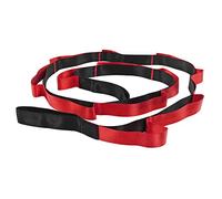 Baxnore Correa elástica para yoga de primera calidad, banda elástica para ejercicios para entrenamiento de flexibilidad, entrenamiento en casa, pilates y rehabilitación, correas de (Roja)