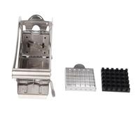 Baxnore Cortador de patatas fritas profesional de acero inoxidable, cortador de patatas resistente, picador de verduras para cocina, restaurante, uso doméstico, plateado, 26x12,3x8 (Sin ventosa (caja