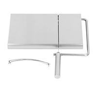 Baxnore Cortador de queso profesional de acero inoxidable con cables reemplazables Tabla de queso multifunción para preparación de alimentos en la cocina Cortador de alambre 304 co