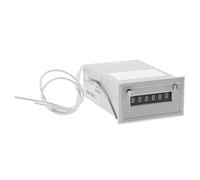 Baxnore CSK6 NKW Contador de pulso electromagnético de 6 dígitos Contador de grado industrial preciso de alta velocidad para maquinaria Minería Textil Montaje en panel Plástico (12 V CC.)