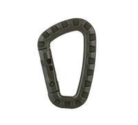 Baxnore D Forma mosquetón Resistente Clip rápido de Alta Resistencia de plástico de Acero Alpinismo Hebilla para Acampar Escalada Senderismo Actividades al Aire ejército Verde 85x