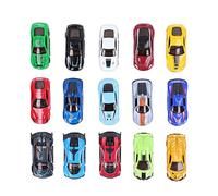 Baxnore Diecast Racing Cars Toys Mini Car Set 15 Piezas Juego Educativo liviano Aleación Diecast Racing Car para Error 2029 Juego de Carreras Colección compacta de vehículos para j