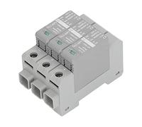 Baxnore Dispositivo de protección fotovoltaica 3P Pararrayos DC1000V de Alta precisión para Sistemas de Paneles solares Material de PC Resistente Protector contra Rayos de 3 Polos