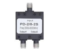 Baxnore Divisor de potencia SMA Divisor RF de 2 vías Divisor de potencia Microstrip de bajo aislamiento y baja pérdida de 2 a 8 GHz para de antena Medición de microondas Acero ino