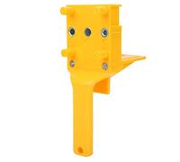 Baxnore Drill Hole Locator, ABS Plastic Dowel Locator Tool, Wear Resist Straight Hole Punch Locator, Wood Doweling Guide for Woodworking (Amarillo)