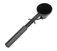 Baxnore Embudo de cuchara medidora premium Cuchara de café antiderrames con embudo para café molido Proteína en polvo Vainas reutilizables Plástico ABS 19x4,1x2,3 cm Herramienta de