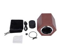 Baxnore Enrollador automático de Reloj Diseño Hexagonal Moderno Silencioso Modo Dual Caja enrolladora de Reloj Individual Ajustable para exhibición de Relojes de Lujo en mesita de (Marrón W147F)