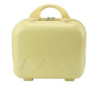 Baxnore Equipaje de Mano de Viaje pequeño de 14 Pulgadas Maleta de Mano Estuche rígido Bolsa de Cabina Liviana aprobada por aerolínea con pies Antideslizantes Gran Capacidad para v (Amarilla)