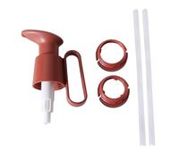 Baxnore Exprimidor de salsa de ostras, bomba dispensadora, boquilla de prensa, ABS PP, bomba de condimentos a prueba de fugas para cocina, uso doméstico, fácil de apretar, pasta de (Roja)