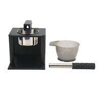 Baxnore Exprimidor manual de acero inoxidable 304, exprimidor prensado a mano, diseño de palanca, exprimidor de frutas con dos filtros para cítricos y verduras, herramienta de coci